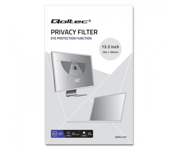 Qoltec Filtr prywatyzujący 13.3" | 16:9 - 1243514 - zdjęcie 4